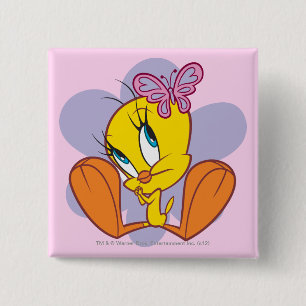 TWEETY™とButterfly 缶バッジ