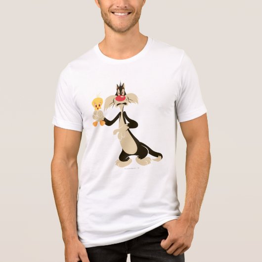 TWEETY™を使用したSYLVESTER™ トライブレンドTシャツ (正面)
