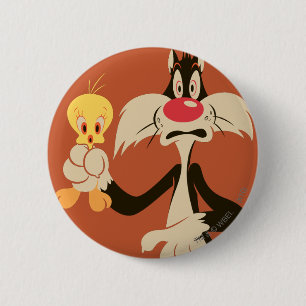TWEETY™を使用したSYLVESTER™ 缶バッジ
