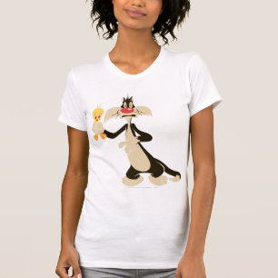 TWEETY™を使用したSYLVESTER™ Tシャツ