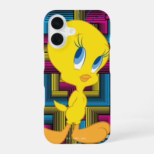 TWEETY™ エレクトロニックカラー iPhone 16ケース (裏面)