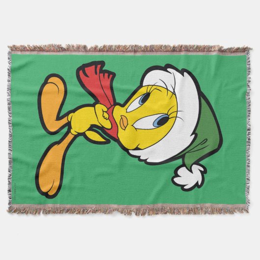 TWEETY™クリスマスの感想 スローブランケット (正面)
