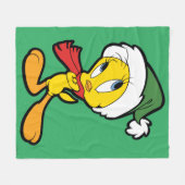 TWEETY™クリスマスの感想 フリースブランケット (正面(横))