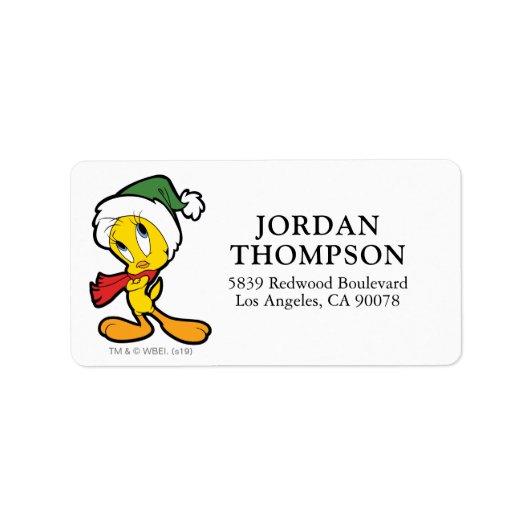 TWEETY™クリスマスの感想 ラベル (正面)