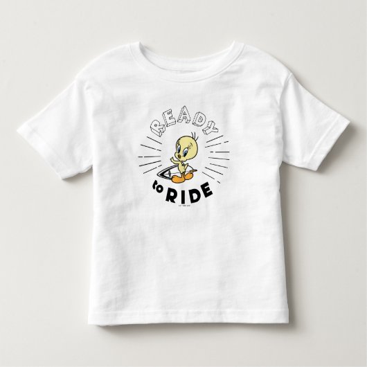TWEETY™サーフボード – 乗車準備 トドラーTシャツ (正面)