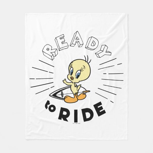 TWEETY™サーフボード – 乗車準備 フリースブランケット (正面)