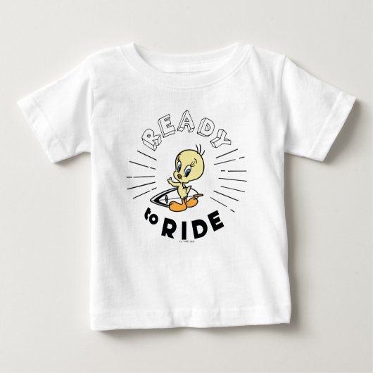 TWEETY™サーフボード – 乗車準備 ベビーTシャツ (正面)