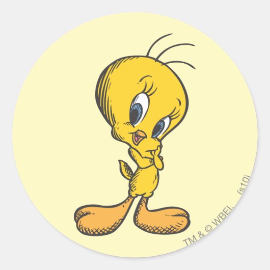 TWEETY™シャイ ラウンドシール (正面)