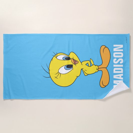 TWEETY™ハハ ビーチタオル (正面)