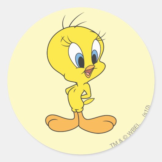 TWEETY™ハハ ラウンドシール (正面)