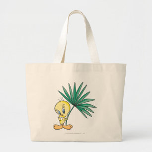 TWEETY™ビーチポーズ1 ラージトートバッグ