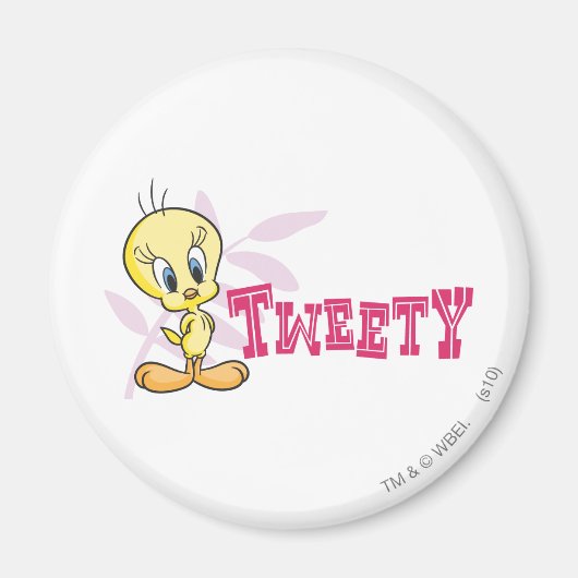 「TWEETY™」ピンク マグネット (正面)