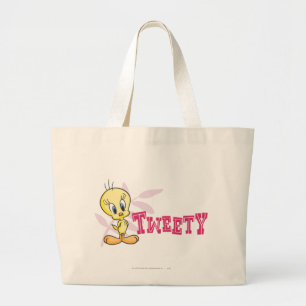 「TWEETY™」ピンク ラージトートバッグ