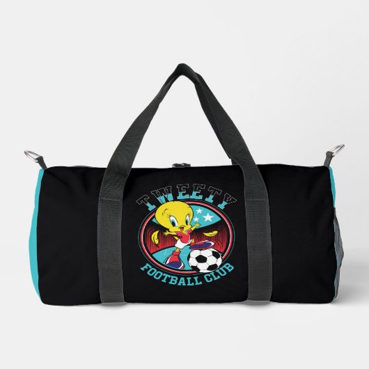 TWEETY™ フットボールクラブ バッジ ダッフルバッグ (正面)