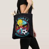 TWEETY™ フットボールクラブ バッジ トートバッグ (クローズアップ)