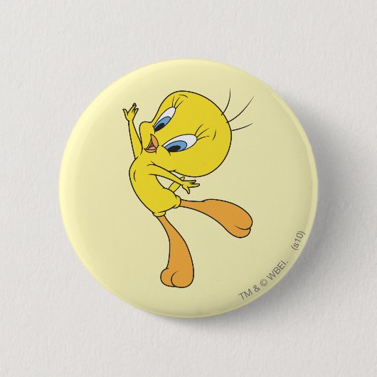 TWEETY™フライを見る 缶バッジ (正面)