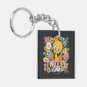 TWEETY™ フラワーステッチグラフィック キーホルダー (正面左)