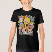 TWEETY™ フラワーステッチグラフィック トライブレンドTシャツ (正面)