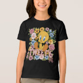 TWEETY™ フラワーステッチグラフィック トライブレンドTシャツ (正面)