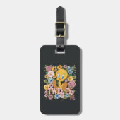 TWEETY™ フラワーステッチグラフィック ラゲッジタグ (正面縦)