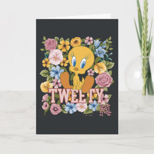 TWEETY™ フラワー刺繍グラフィック カード