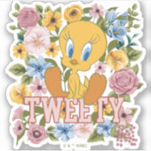 TWEETY™ フラワー刺繍グラフィック シール (正面)