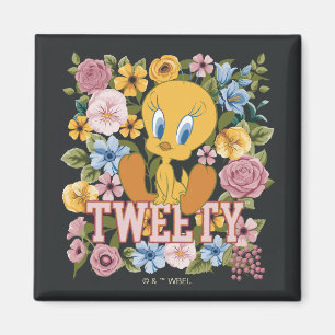 TWEETY™ フラワー刺繍グラフィック マグネット