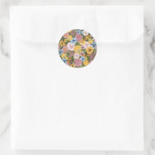 TWEETY™ フローラル刺繍風パターン ラウンドシール (バッグ)