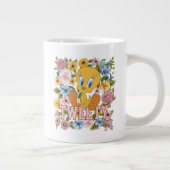 TWEETY™ フローラル刺繍 グラフィック ジャンボコーヒーマグカップ (右)