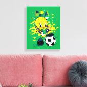 TWEETY™ ブラジル代表サッカーデザイン キャンバスプリント (インサイチュ (リビング))