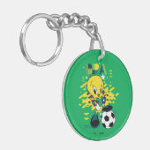 TWEETY™ ブラジル代表サッカーデザイン キーホルダー (正面左)