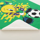 TWEETY™ ブラジル代表サッカーデザイン シェルパブランケット (3/4)