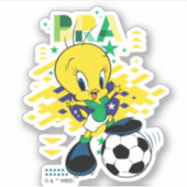TWEETY™ ブラジル代表サッカーデザイン シール (正面)