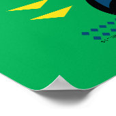 TWEETY™ ブラジル代表サッカーデザイン ポスター (角)