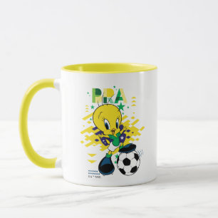 TWEETY™ ブラジル代表サッカーデザイン マグカップ