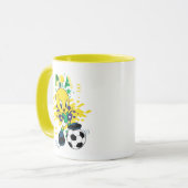 TWEETY™ ブラジル代表サッカーデザイン マグカップ (正面左)