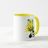 TWEETY™ ブラジル代表サッカーデザイン マグカップ (正面右)