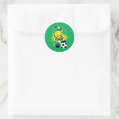TWEETY™ ブラジル代表サッカーデザイン ラウンドシール (バッグ)