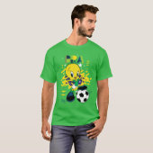 TWEETY™ ブラジル代表サッカーデザイン Tシャツ (正面フル)