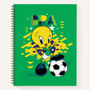 TWEETY™ ブラジル サッカー グラフィック ノートブック