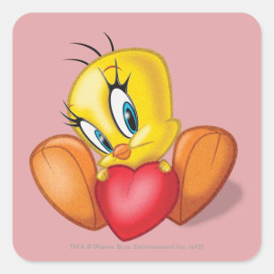 TWEETY™保持ハート スクエアシール