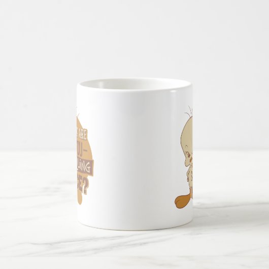 TWEETY™- 優しいだなんて誰が言ったの? コーヒーマグカップ (中央)