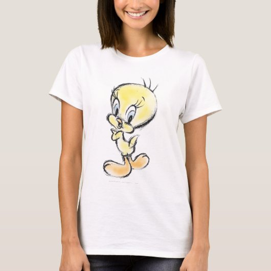 Tweety – 手書き完了 tシャツ (正面)