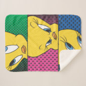 TWEETY™漫画パネル シェルパブランケット (正面(横))