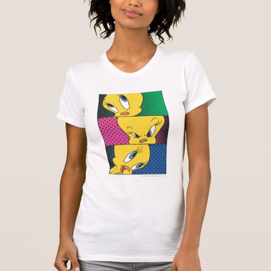 TWEETY™漫画パネル Tシャツ (正面)