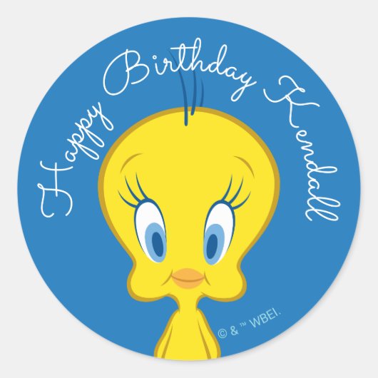 TWEETY™ | 無邪気な小鳥 ラウンドシール (正面)