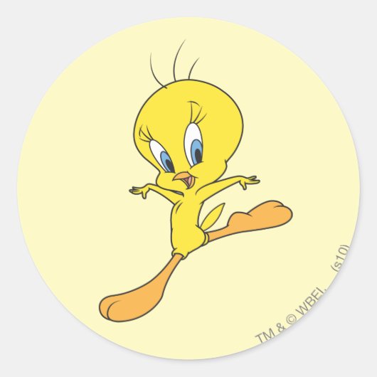 TWEETY™着陸 ラウンドシール (正面)