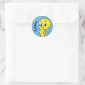 TWEETY™ | 頭の良い鳥 ラウンドシール (バッグ)