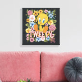 TWEETY™ Floral Embroidery Graphic キャンバスプリント (インサイチュ (リビング))
