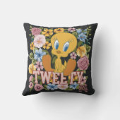 TWEETY™ Floral Embroidery Graphic クッション (裏面)